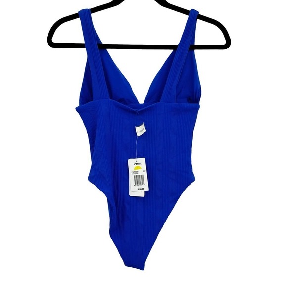 L Space Katniss One Piece Swimsuit Wide U Back Royal Blue Size S NWT - Picture 5 of 11